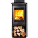 Di Lusso Eco Euro R4 Log Burner With Curved Stainless  Sides