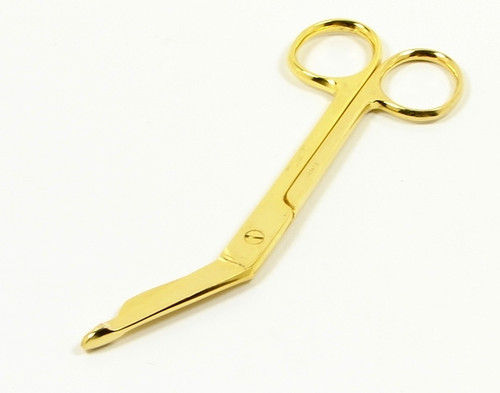 Lister Bandage Scissors 5 1/2" Gold Plated