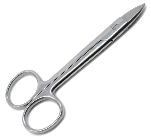Crown & Collar Scissors 4 1/2" Straight