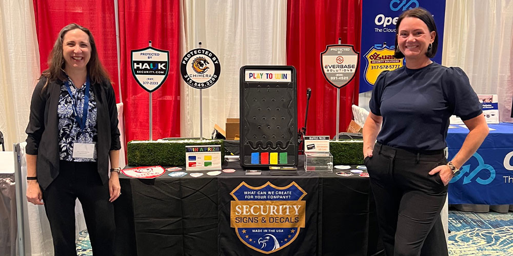 Security Signs & Decals exhibits at the 2023 AAF Convention Security Signs & Decals exhibits at the 2023 AAF Convention