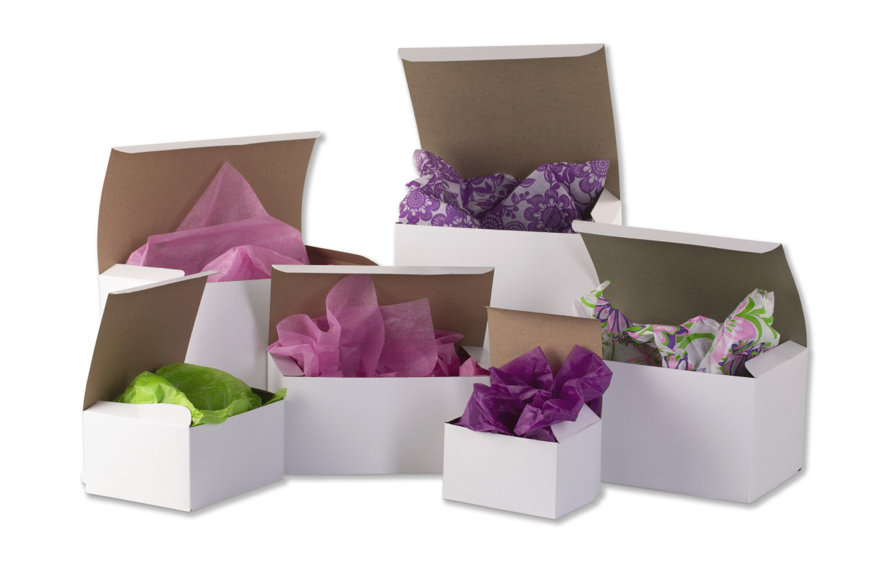 Automatic Petal White Floral Boxes Pilgrim Packaging