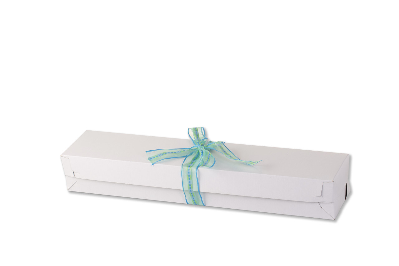 White two piece floral boxes with Lid