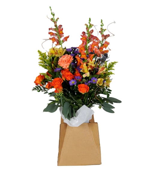 Pyramid Cardboard Vase Holders - Kraft