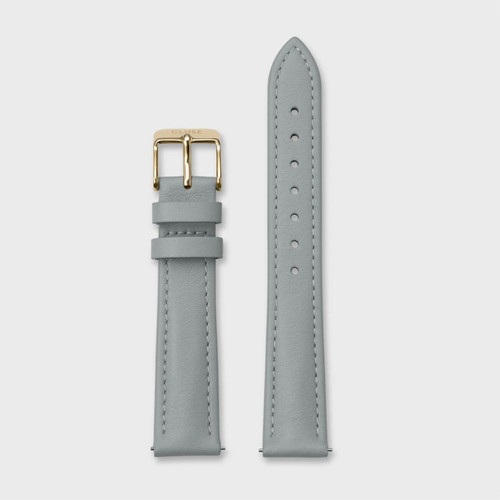 CLUSE Strap 16 mm Leather Grey, Gold Colour CLUSE Strap 16 mm Leather Grey, Gold Colour