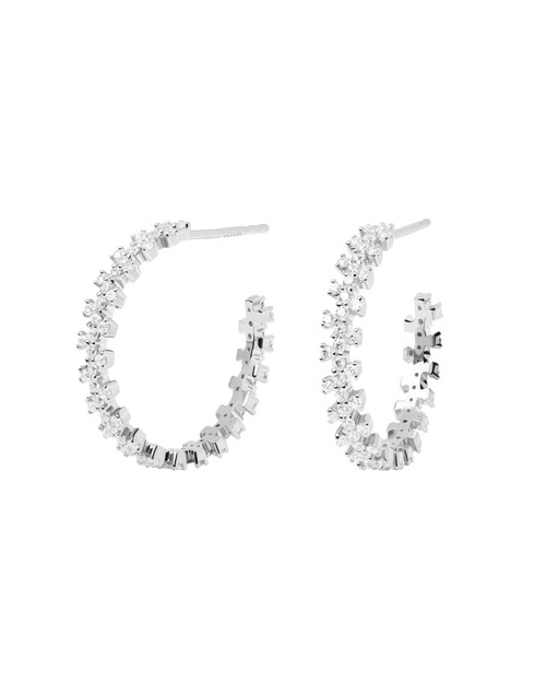 PDPAOLA Evergreen Crown Silver Earrings