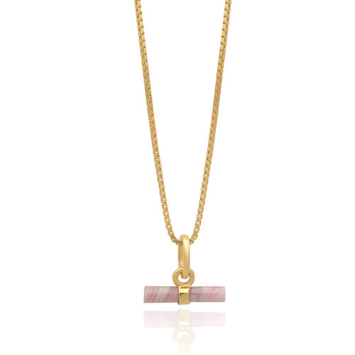 Rachel Jackson Mini Rose T-Bar Necklace Rachel Jackson Mini Rose T-Bar Necklace