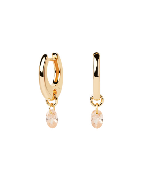 PDPAOLA PEACH LILY HOOPS