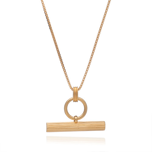Rachel Jackson Gold T-Bar Necklace Rachel Jackson Gold T-Bar Necklace