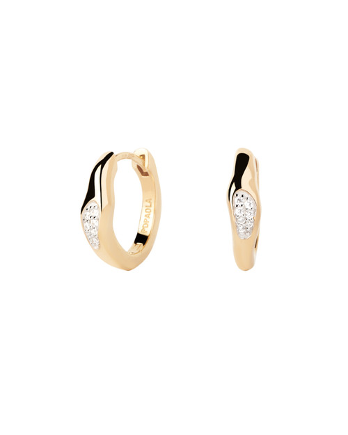 PDPAOLA ONDA HOOP EARRINGS