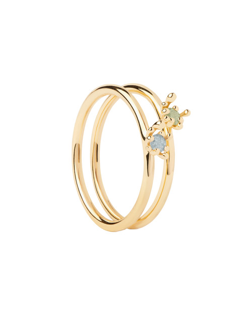 PDPAOLA LES FLEURS RING SET