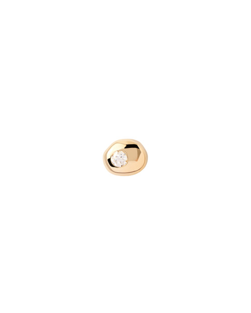 PDPAOLA Sand single stud earring