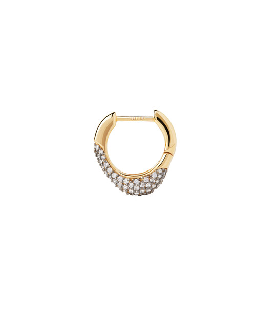 PAVE DUNA SINGLE HOOP EARRING PAVE DUNA SINGLE HOOP EARRING