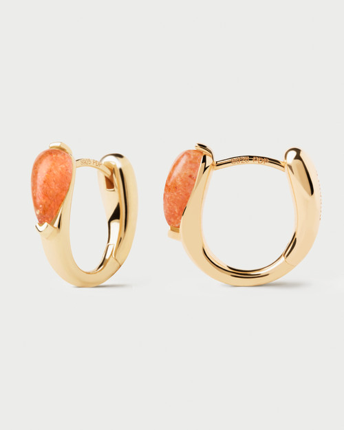 PDPAOLA Sunstone Isla Hoop Earrings