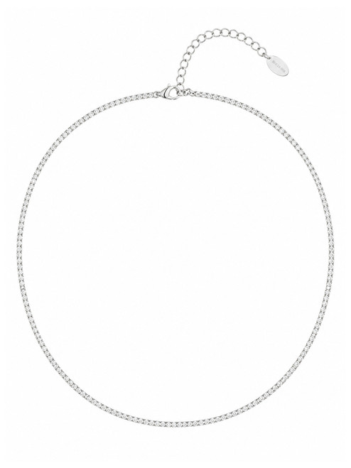 Sonne Tennis Necklace Silver