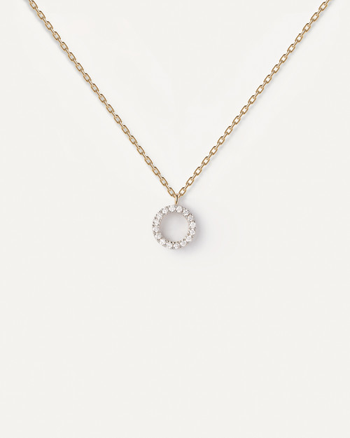 PDPAOLA FINE Diamonds and Gold Circle Necklace PDPAOLA FINE Diamonds and Gold Circle Necklace