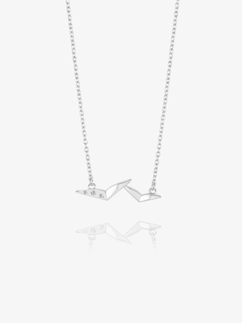 Rachel Jackson Dreamcatcher Bird Necklace Silver