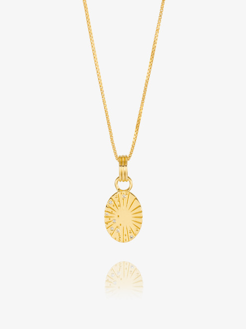 Rachel Jackson Mini You Are My Sunshine Necklace Gold