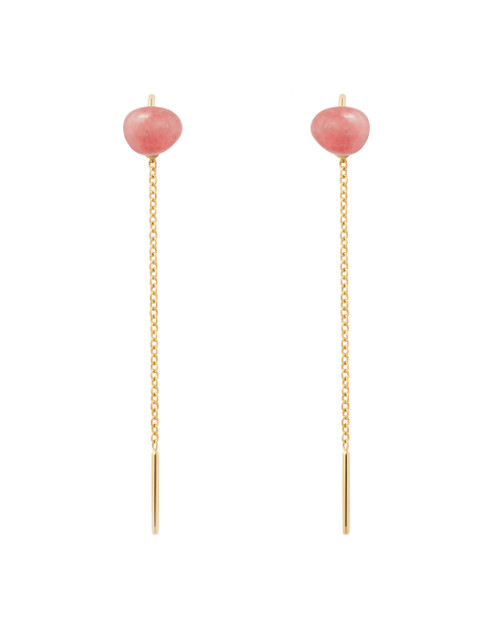 PDPAOLA Rhodochrosite Lyra Earrings