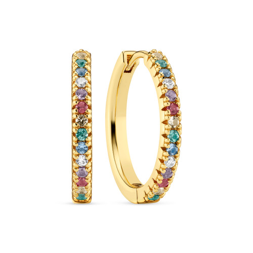 Sif Jakobs Ellera Grande Earrings Gold Multicolour