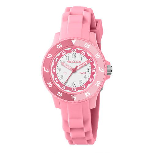 Tikkers Pink Silicone Timer Teacher Watch