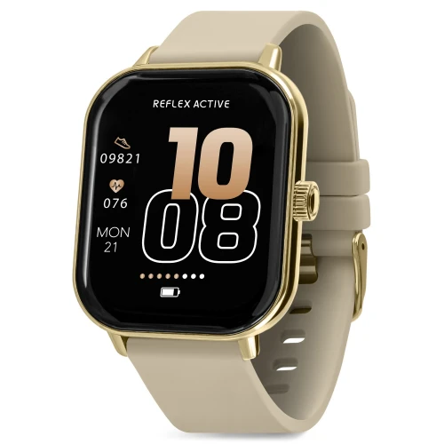 Reflex Active NEXUS 100 S - Petite Gold Case, Cream Silicone Strap