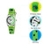 Tikkers Time Teacher Green Canvas Strap Watch