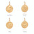 Rachel Jackson Zodiac Art Coin Necklace Gold Rachel Jackson Zodiac Art Coin Necklace Gold