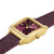 CLUSE Gracieuse Petite Double Strap Wine Croc Leather/Gold Watch