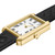CLUSE Belisenna Gold/Black Quilted Leather Watch