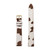CLUSE Strap 14 mm Cow Print Leather, Gold Colour