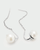 PDPAOLA Pearl Lyra Silver Earrings