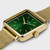 CLUSE La Tetragone Green Stones/ Gold Mesh