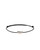 PDPAOLA Rodeo Black Cord Bracelet Silver
