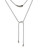 PDPAOLA Orbit Cord Necklace Silver