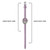 Tikkers Purple Sparkle Dial Watch