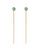 PDPAOLA Lyra Earrings Green Aventurine