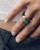 PDPAOLA Green Aventurine Luna Stamp Ring