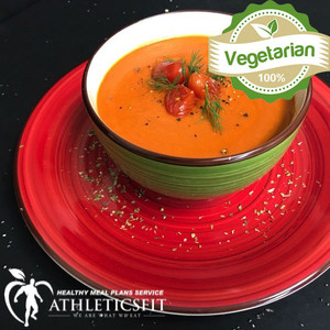 Organic Italian Tomato soup - 16oz Organic peeled Italian tomatoes, potato, garlic, parsnip, oregano.
