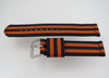 20mm Nylon Black and Orange