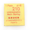 Gruen 210 Mainspring Watch Movement Part #45