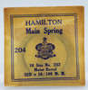 Hamilton 18 Size Mainspring No. 232 Motor Barrel