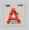 Bulova Accutron 2300 Ground Strap Coil Form Screw Part #151