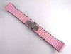 Black and Pink Metal Watch Band