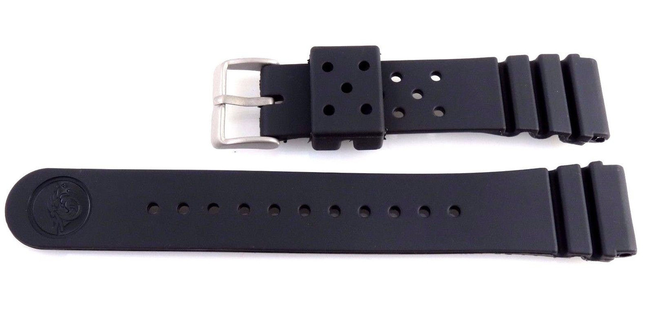 Replacement Rubber Watch Band for Seiko Z-22 with Straight End