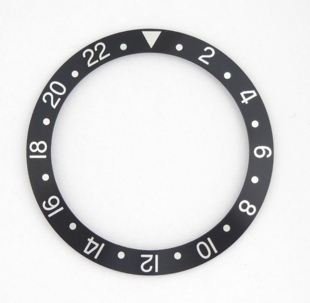 16750-1 Black and Silver Bezel Insert For GMT