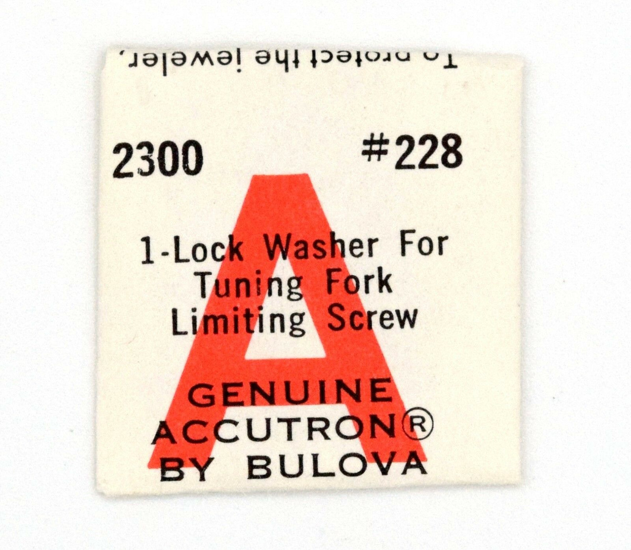 Bulova Accutron 2300 Lock Washer For Tuning Fork Limiting Screw Part 228