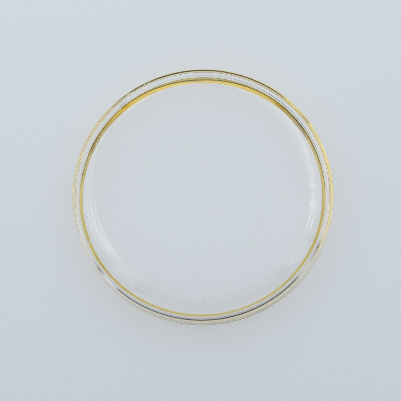 29.6mm Watch Crystal For Omega PZ 5140 With Yellow Tension Ring