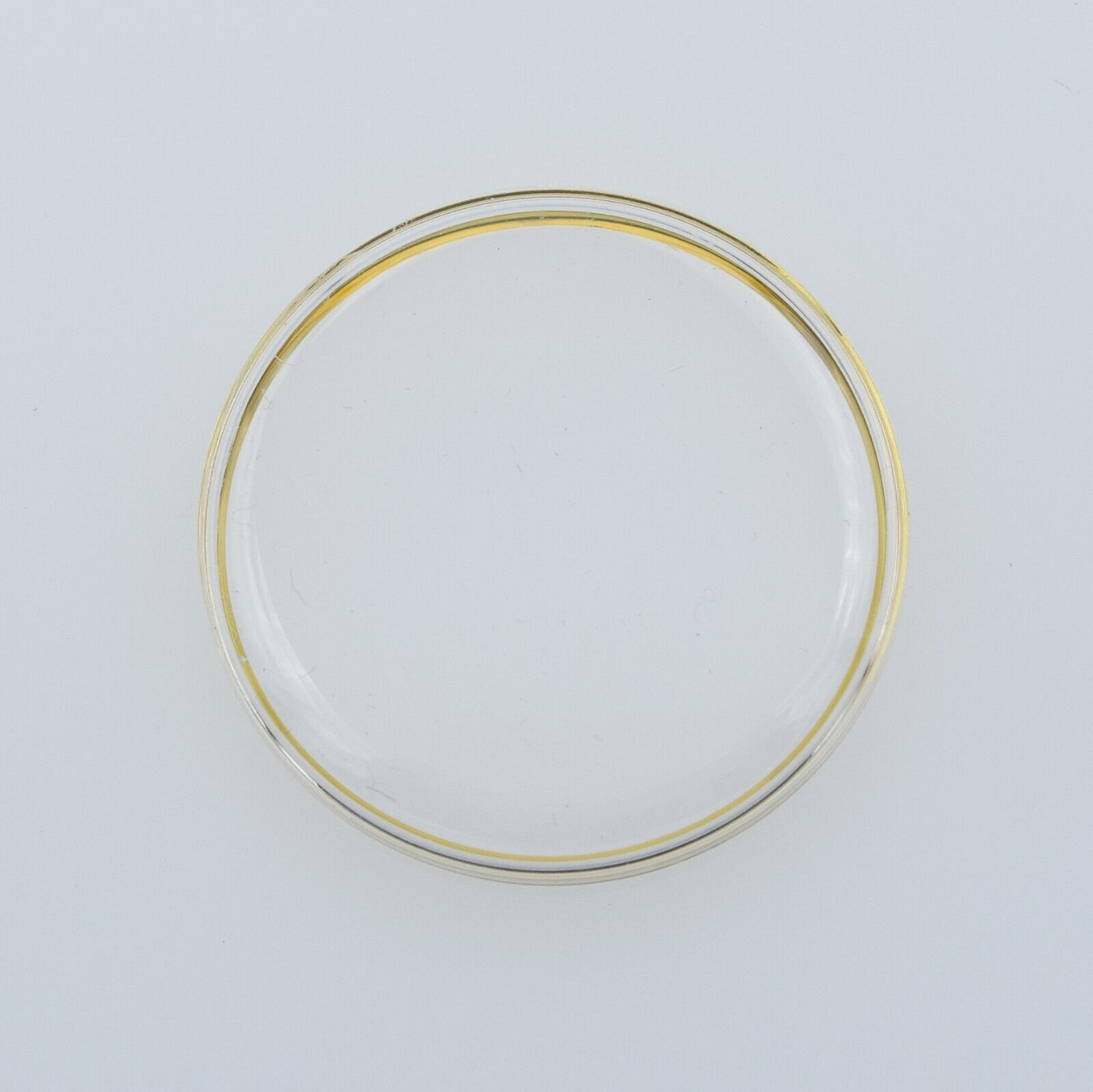 29.6mm Watch Crystal For Omega PZ 5000 With Yellow Tension Ring