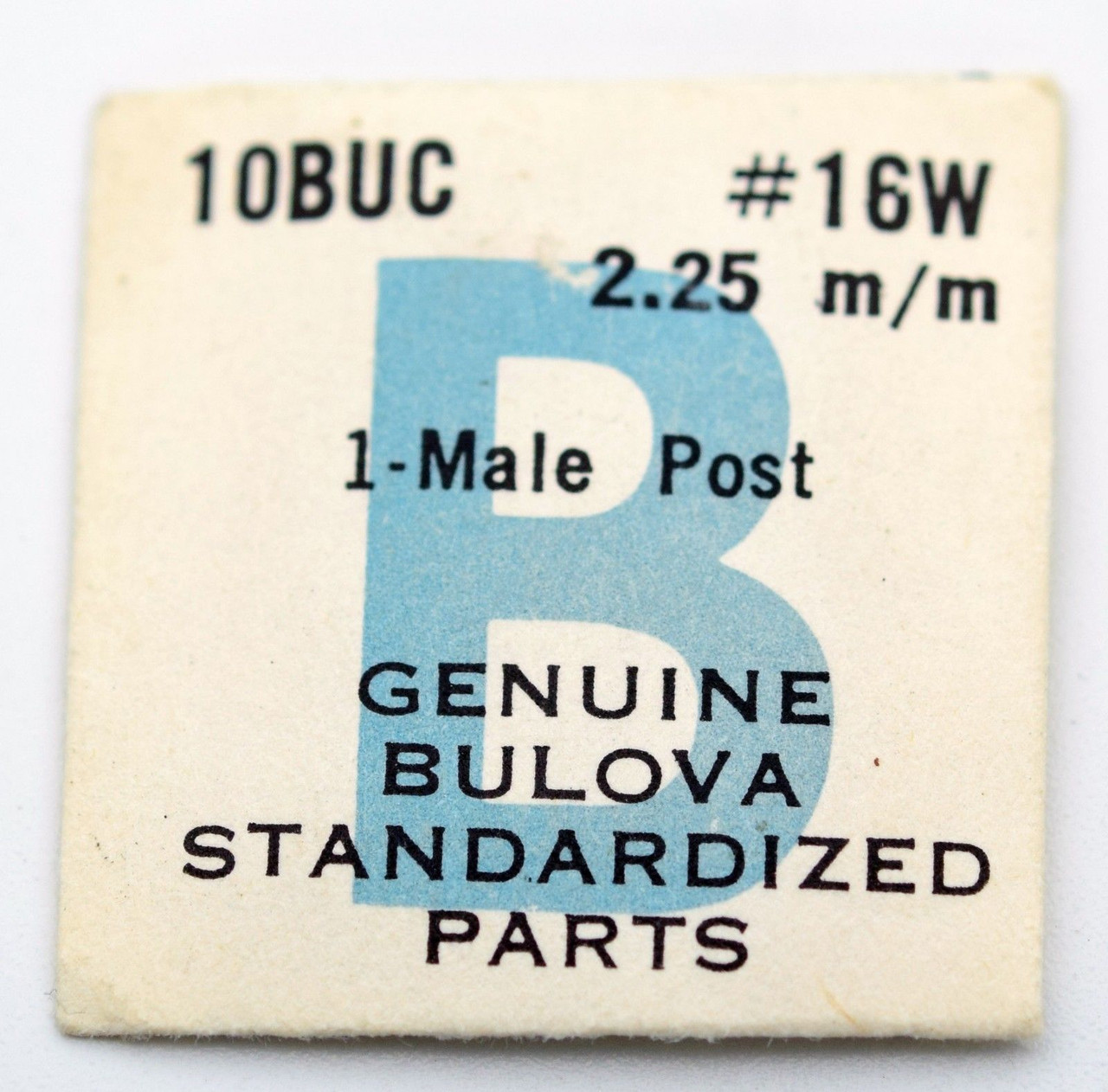 Bulova Male Post For 10BUC Part Number 16W 2.25mm