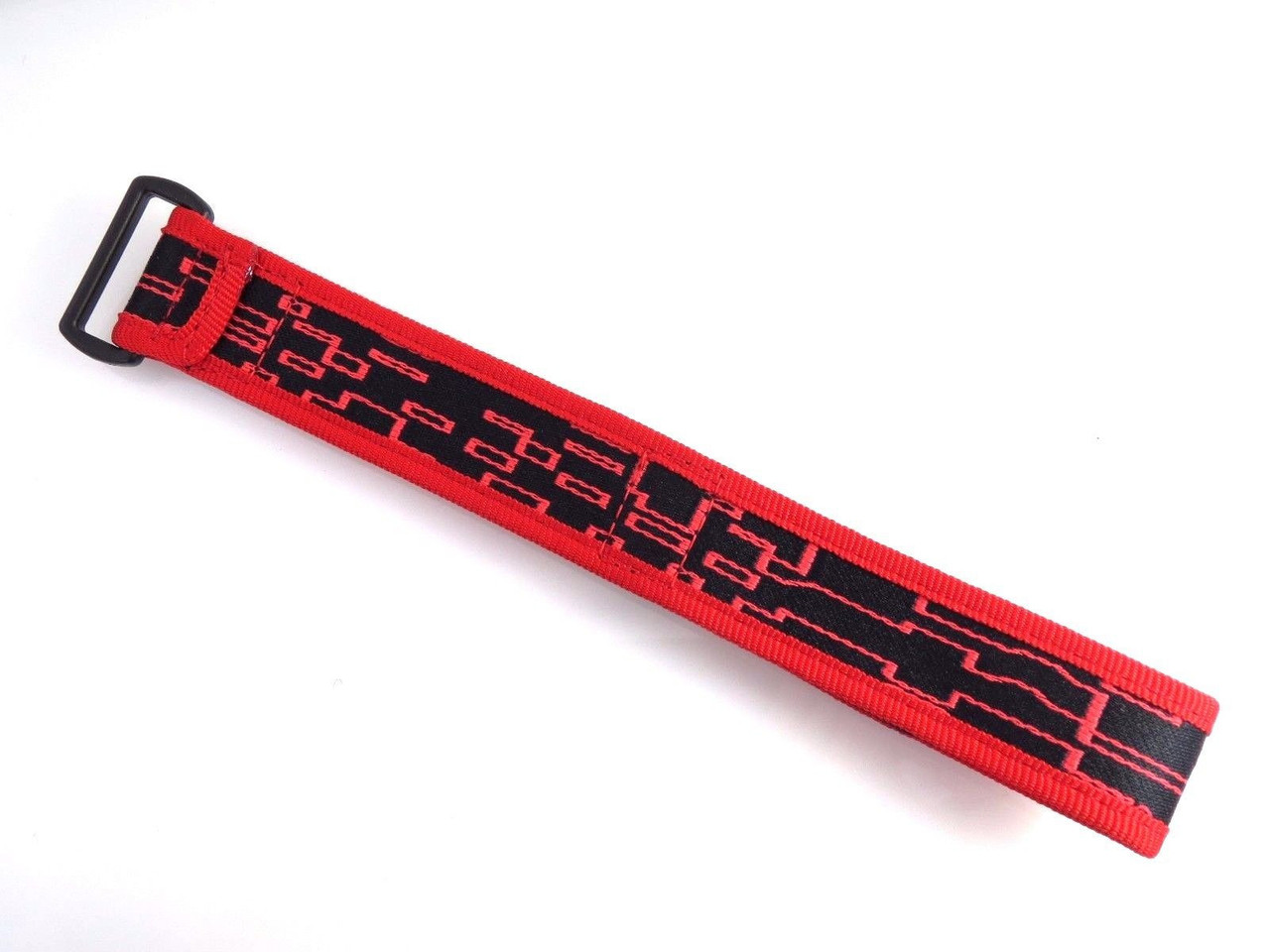 Red an Black Velcro Watch Strap